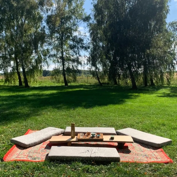 Outdoor tea ceremony
