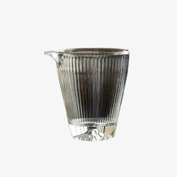 "Mountain View" Striped Glass Chahai 245ml