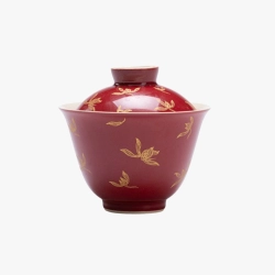 Gaiwan "Autumn Orchid Red Glaze 150 ml