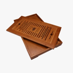 Large Bamboo Tea Tray "Tea Poetry"