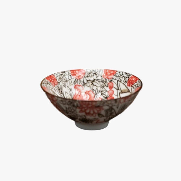 Aster Porcelain Teacup — Retro Style 80 ml