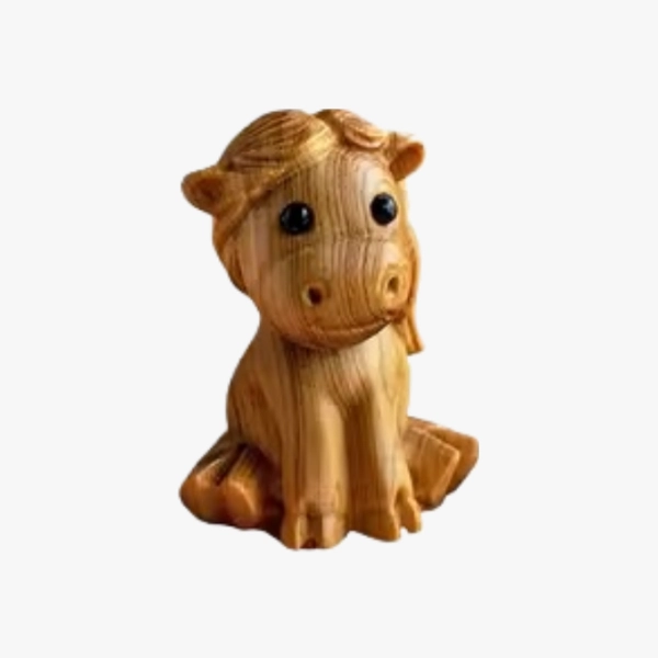 Wooden Cow Tea Pet