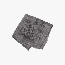 Thick Tea Towel Gray Orchid