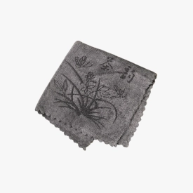 Thick Tea Towel Gray Orchid